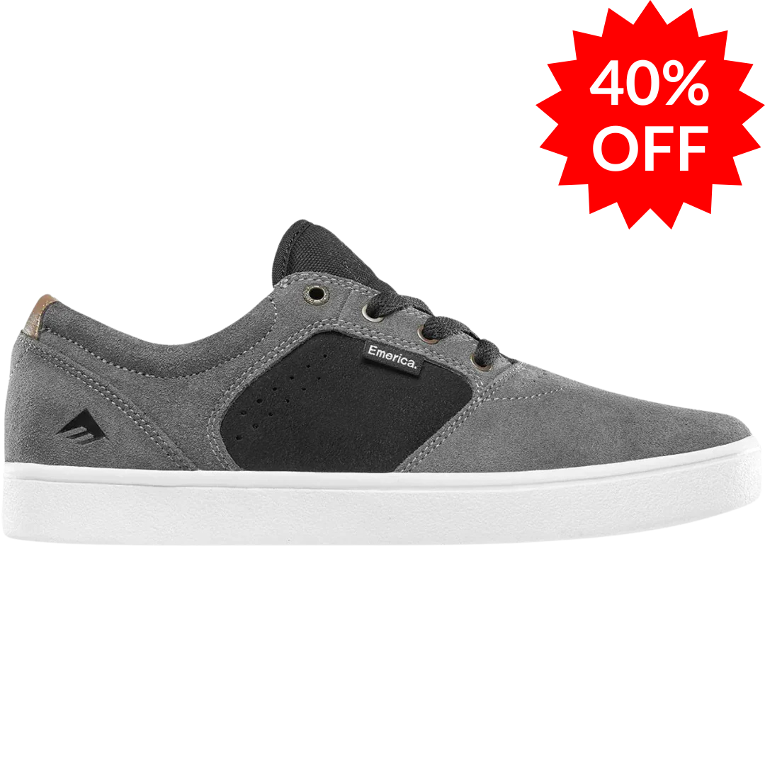 Emerica Figgy Dose Grey / Black Skate Shoes