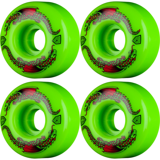 53mm Powell Peralta Dragon Formula Skateboard Wheels Green