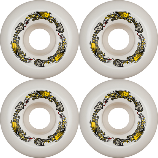 54mm Powell Peralta Dragon Formula Skateboard Wheels - 88a