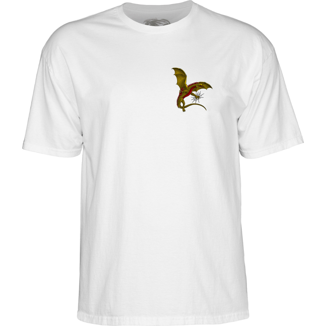 Powell Peralta Dragons Logo T-Shirt - White