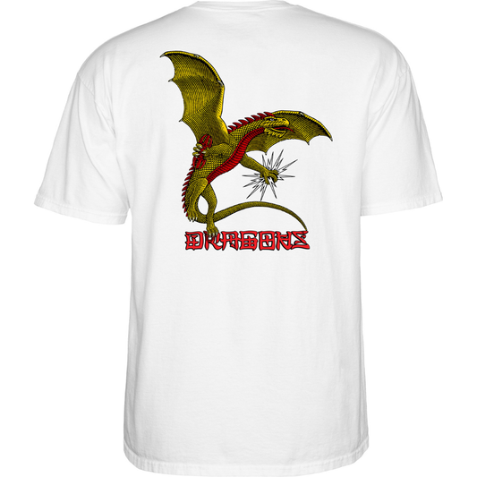 Powell Peralta Dragons Logo T-Shirt - White
