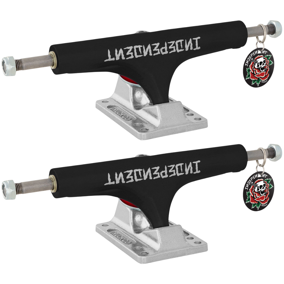 215 Independent Stage 4 Hollow Eric Dressen Pro Black Silver Standard Trucks (10.0")
