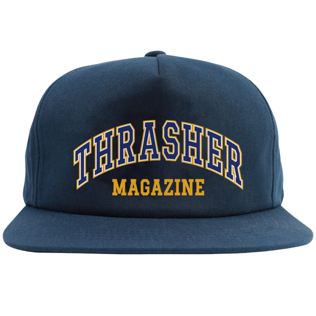Thrasher Magazine Dropout Snapback Hat - Navy