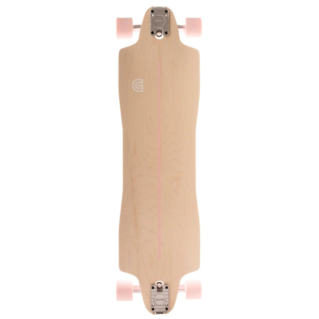 Gold Coast Classic Pink Drop Through Longboard Complete Skateboard