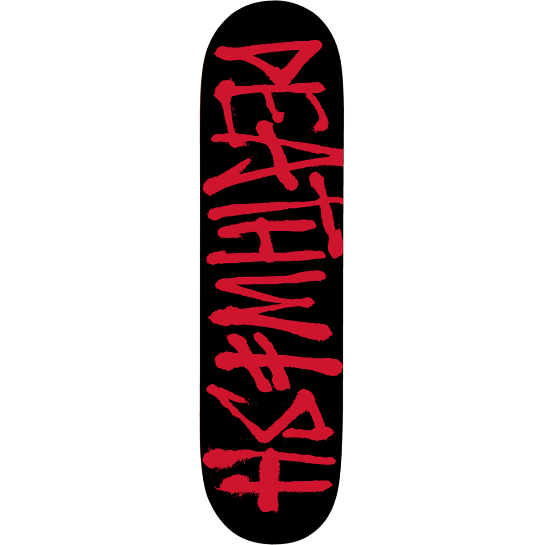 8.25" Deathwish Deathspray Skateboard Deck Black / Red