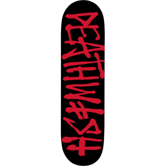 8.5" Deathwish Deathspray Black / Red Skateboard Deck