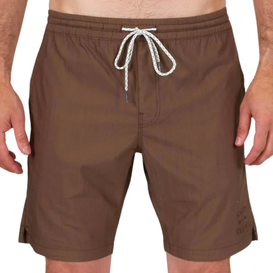 Salty Crew Strands Elastic Shorts - Earth Brown