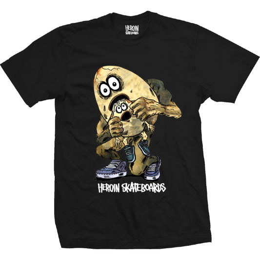 Heroin Skateboards Egg Eater T-Shirt - Black