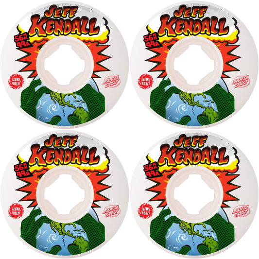 56mm Slime Balls Kendall End of the World Reissue Chubbies White 99a Wheels
