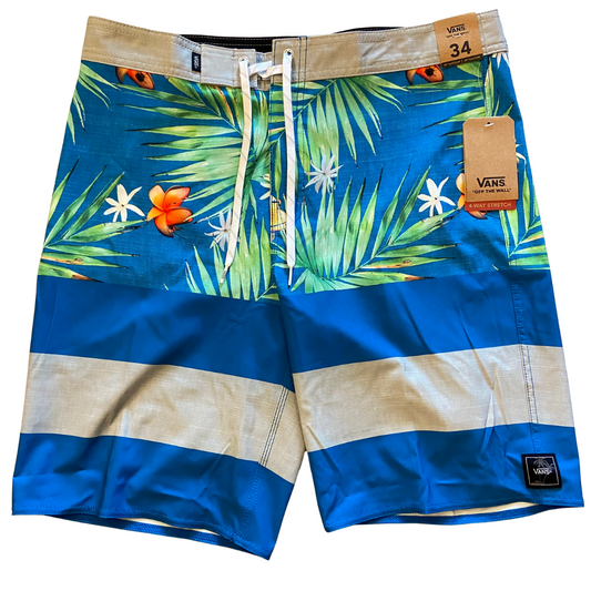 Vans Era Board Shorts Floral Blue