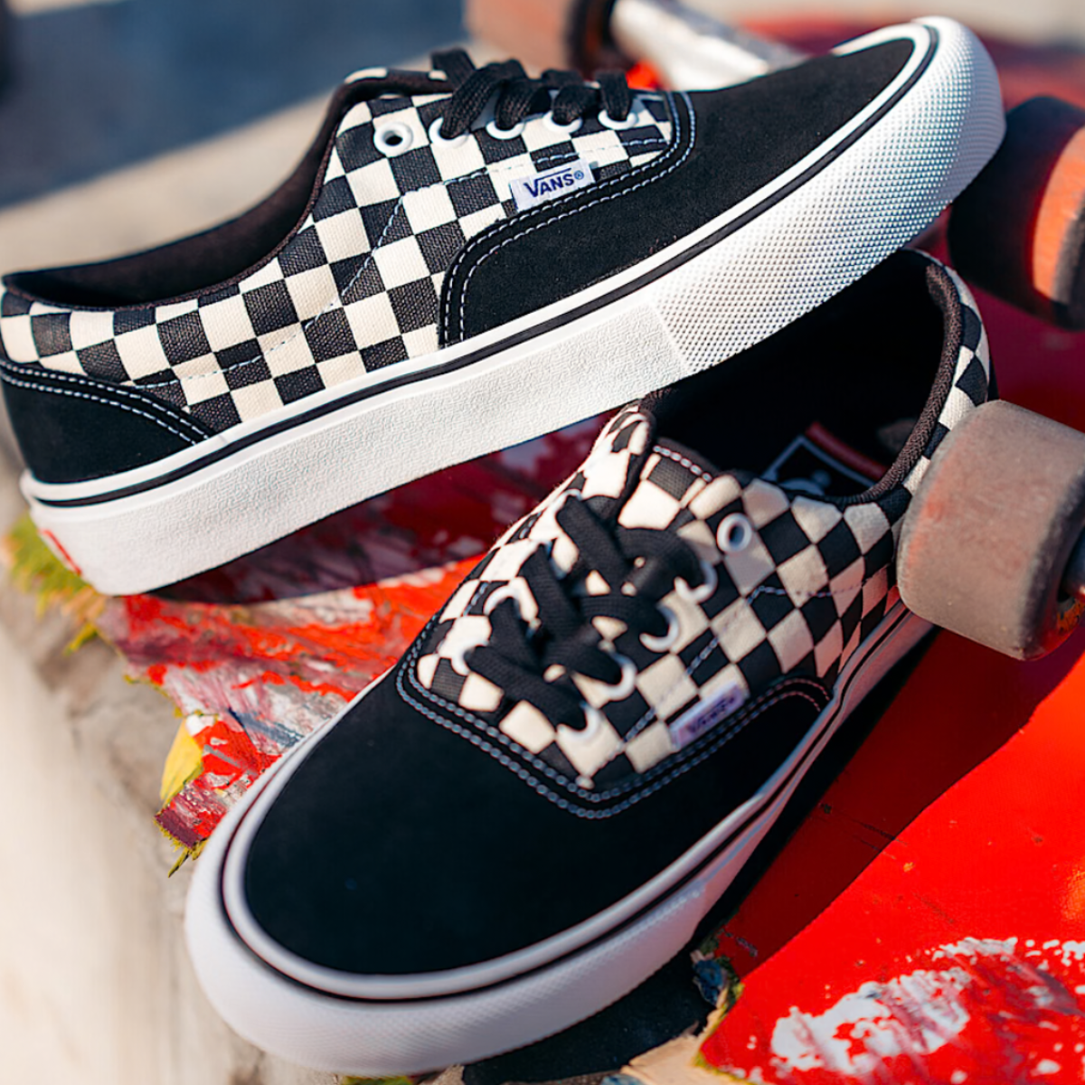 Vans Skate Era Checkerboard Black / White Skate Shoes