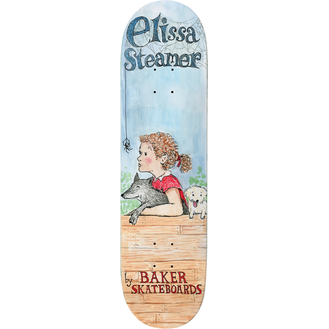 8.25" Baker Elissa Steamer Elissa's Web Skateboard Deck