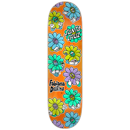 8.5" Santa Cruz Skateboards Delfino Wildflower Pro Deck