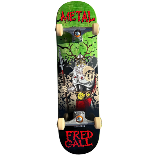 8.25" Metal Fred Gall Odin Complete Skateboard