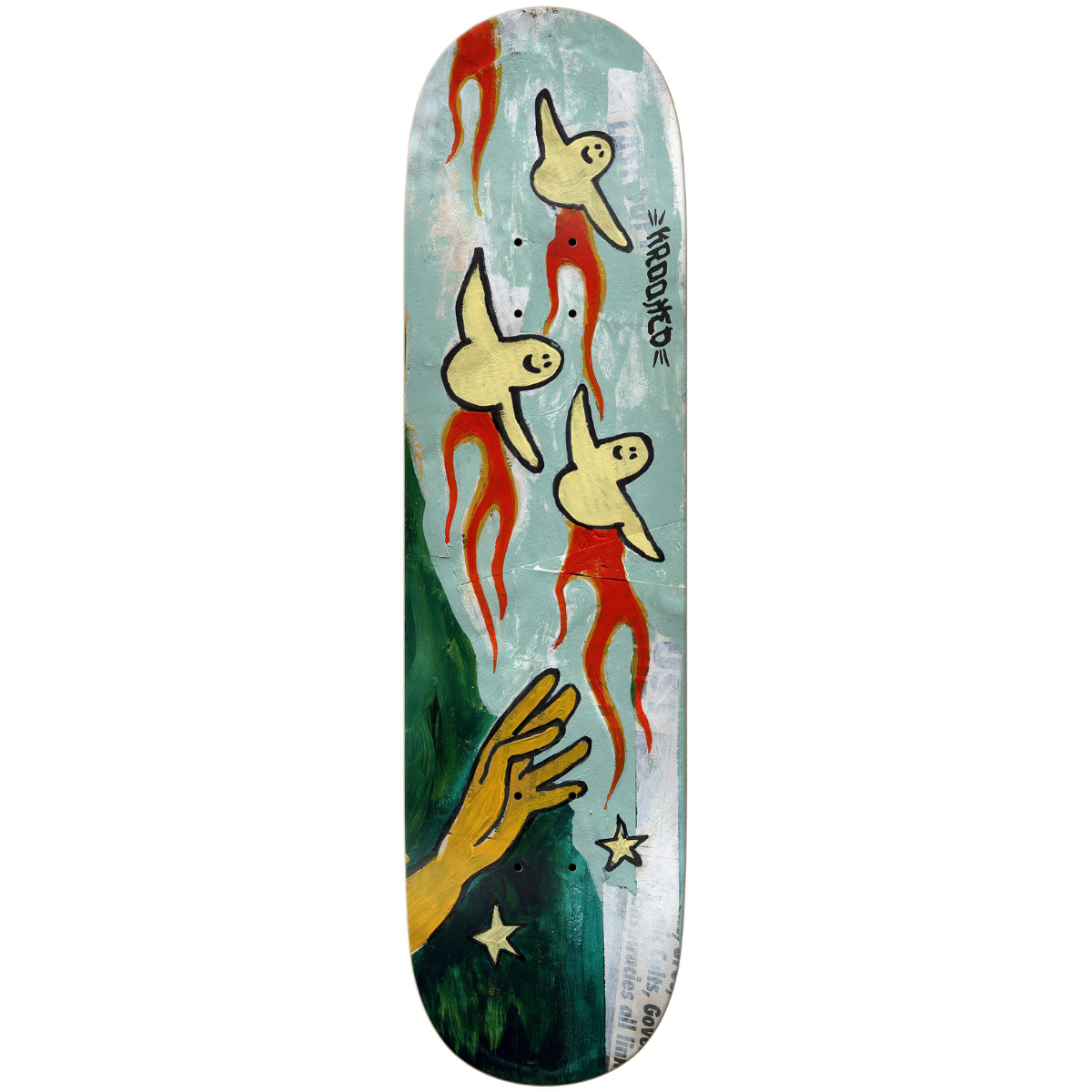 8.5" Krooked Team Firebirds Skateboard Deck