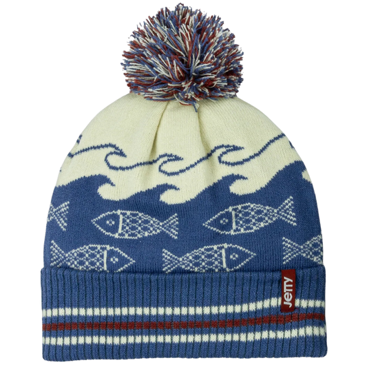 Jetty Fisheries Pom Beanie - Blue