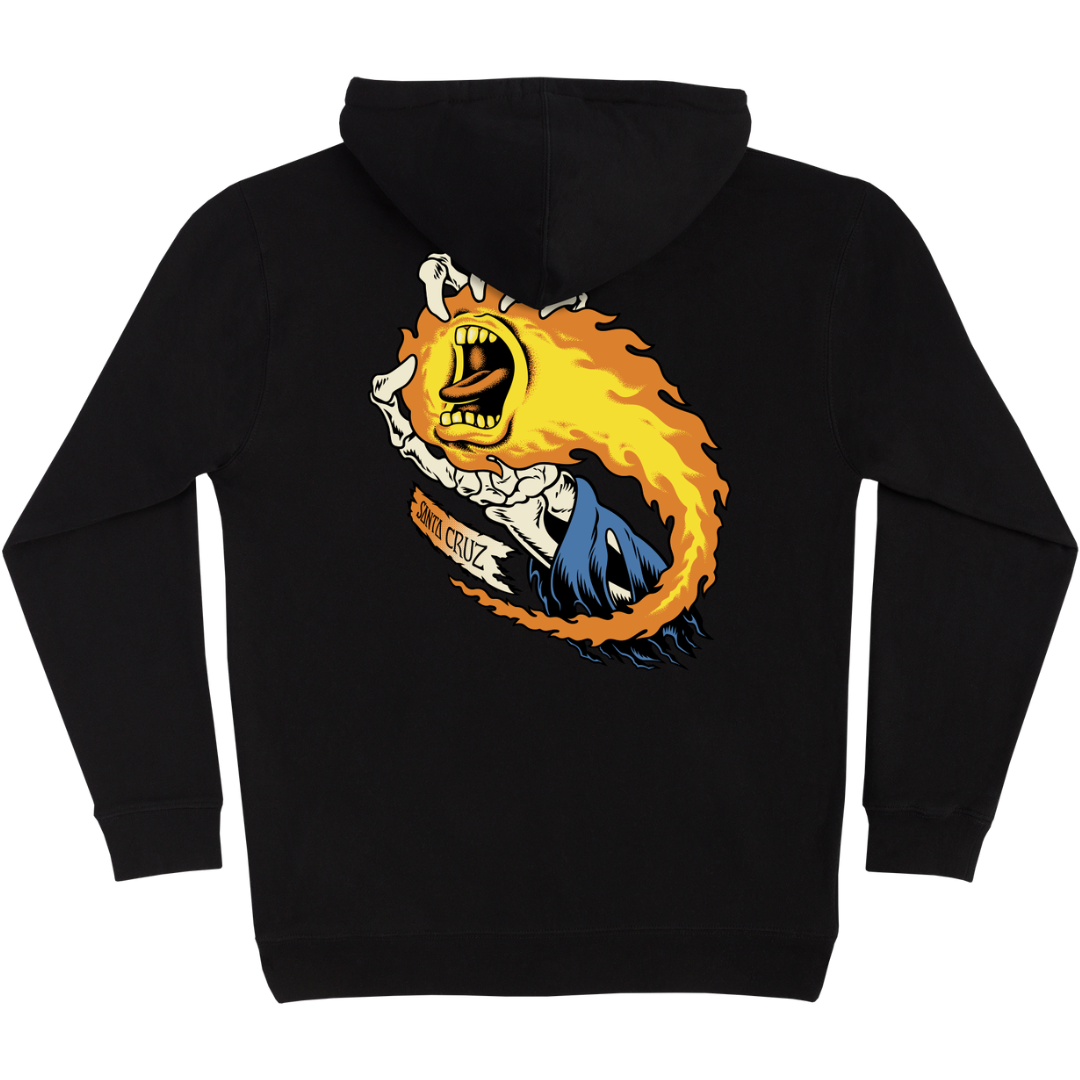 Santa Cruz Skateboards O'Brien Screaming Reaper Hoodie - Black