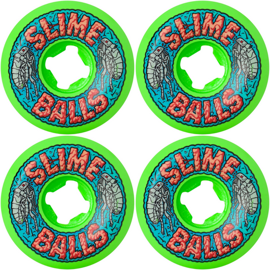 56mm Slime Balls Flea Balls Speed Balls Green 99a Wheels