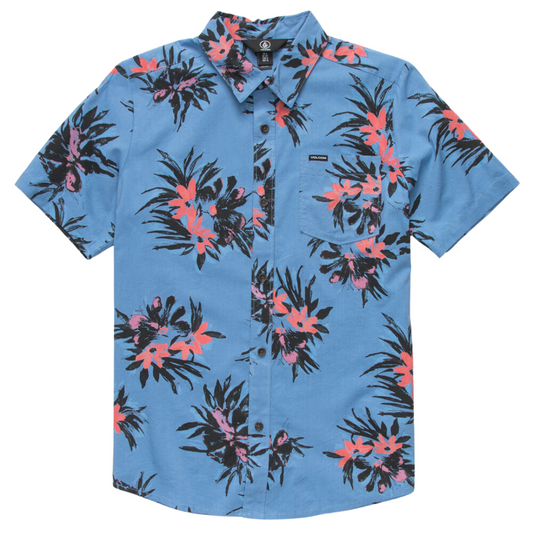 Volcom Floral With Cheese Short Sleeve Woven Button-Up Shirt