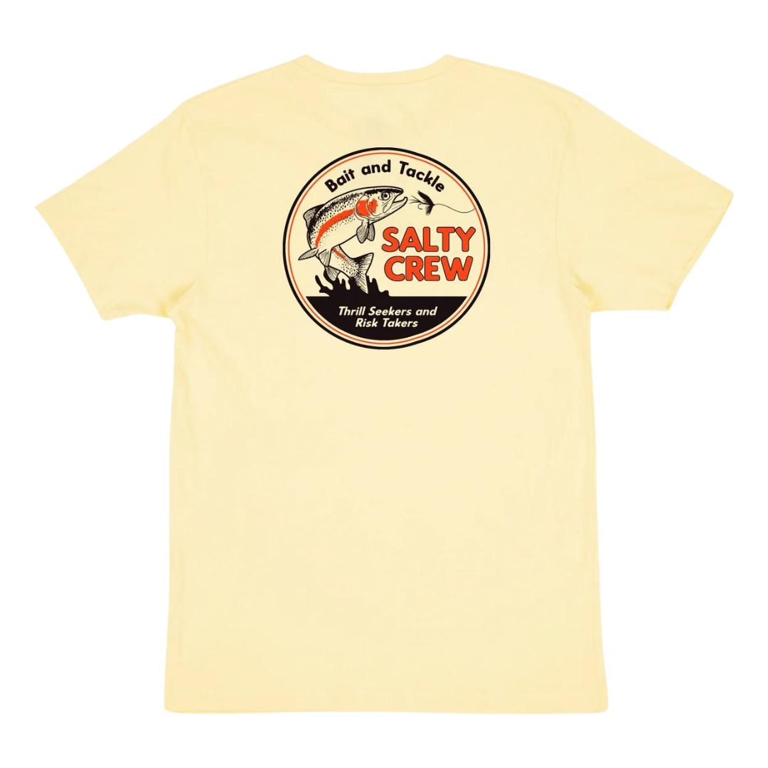 Salty Crew Fly Guy Premium T-Shirt - Banana Yellow