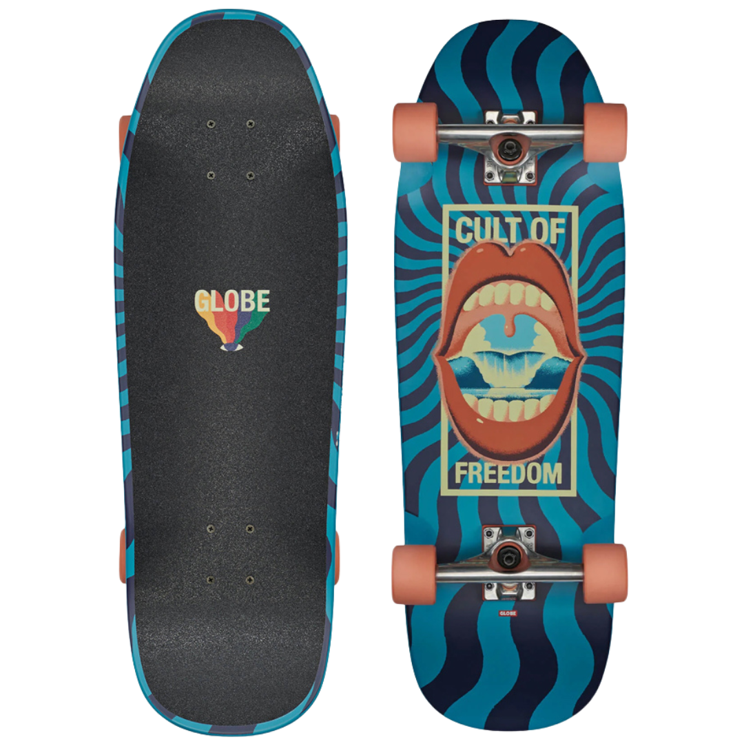 *BLEMISHED* 29.5" Globe Brand Cult Of Freedom Complete Cruiser Board Skateboard