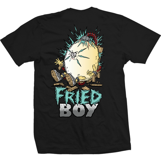 Heroin Skateboards Fried Boy T-Shirt - Black