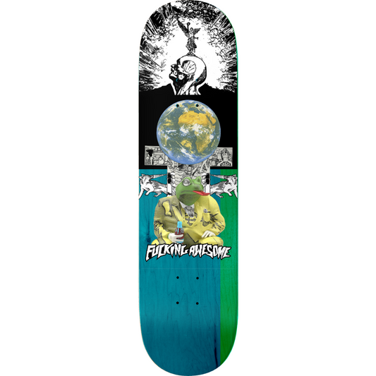 8.25" Fucking Awesome Louie Lopez 3D Frog Split Skateboard Deck