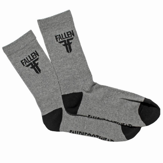 Fallen Footwear Trademark Socks Grey / Black