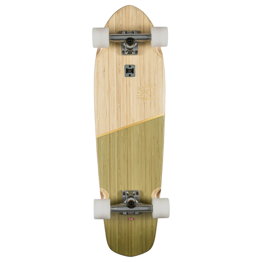 *BLEMISHED* 32" Globe Brand Big Blazer Bamboo / Olive Complete Skateboard Cruiser (1)