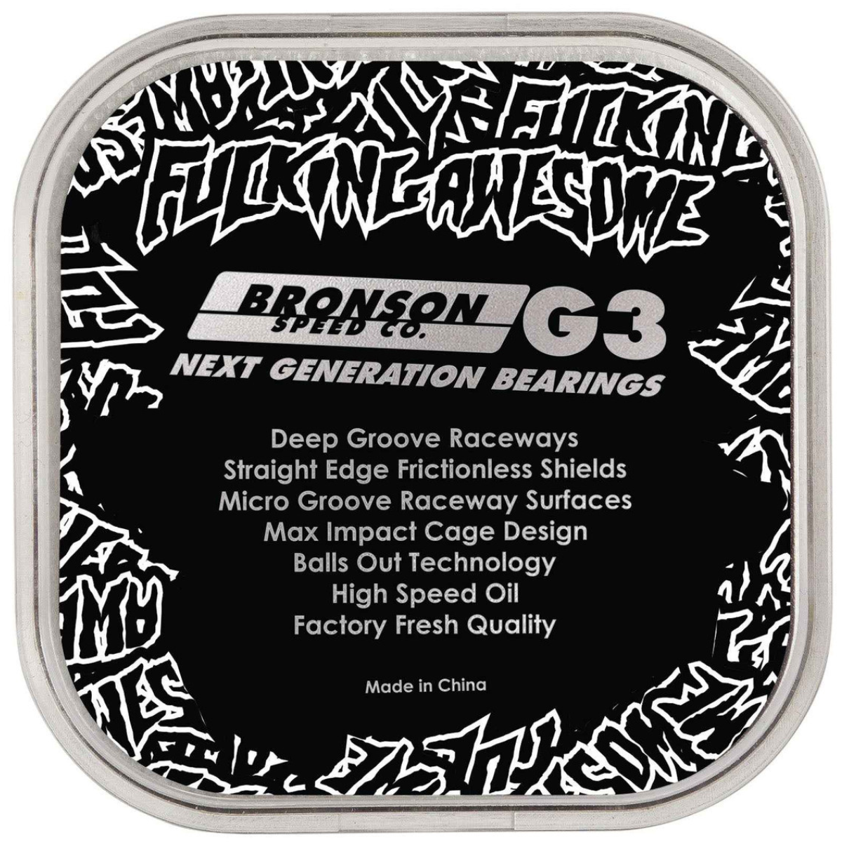 Fucking Awesome x Bronson Speed Co G3 Bearings - Black