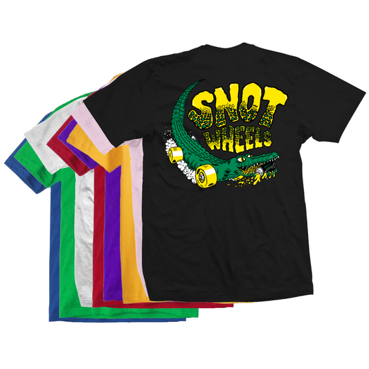 Snot Wheels Gator T-Shirt - ASSORTED COLORS