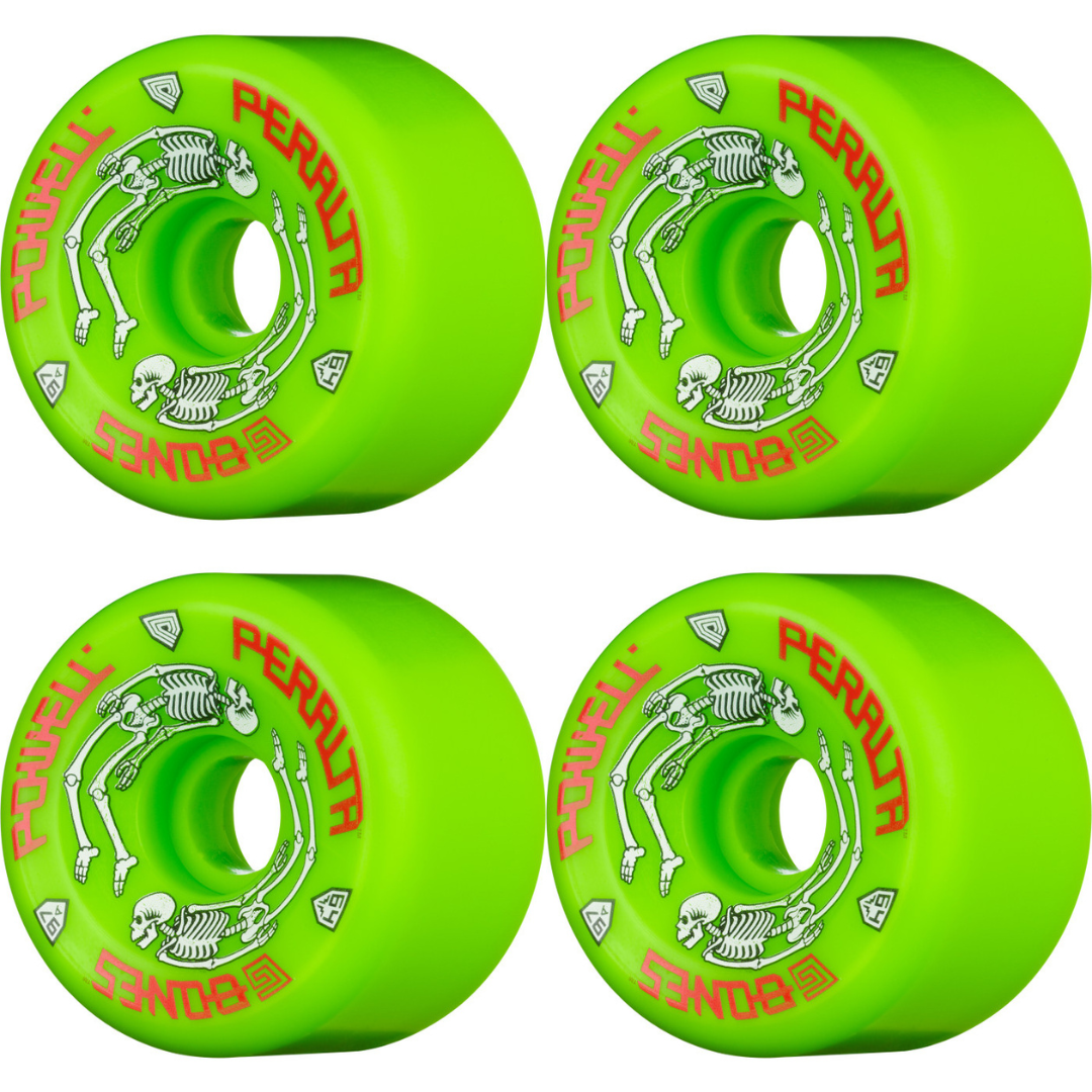 64mm Powell Peralta G-Bones Skateboard Wheels 97a - Green
