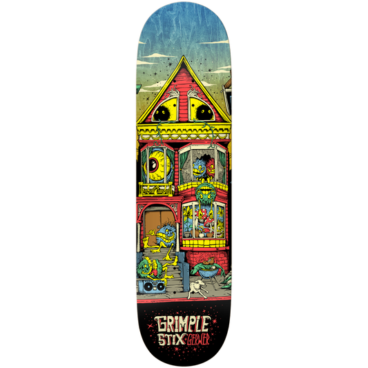 8.25" Anti-Hero Grimple Stix Frank Gerwer Victorians Skateboard Deck - Assorted Stains