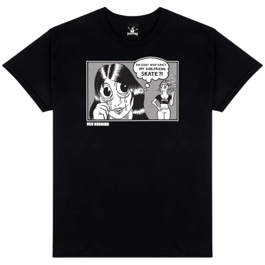 Thrasher Magazine x Toy Machine Girlfriend T-Shirt - Black