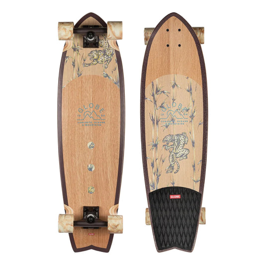 *BLEMISHED* 33" Globe Brand Chromatic Cruiser Board White Oak / Jaguar Complete Skateboard