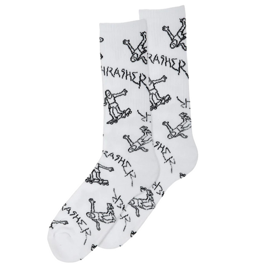 Thrasher Magazine Gonz Socks - White