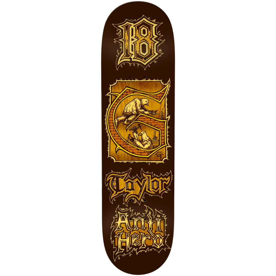 8.38" Anti-Hero Grant Taylor Medieval Skateboard Deck