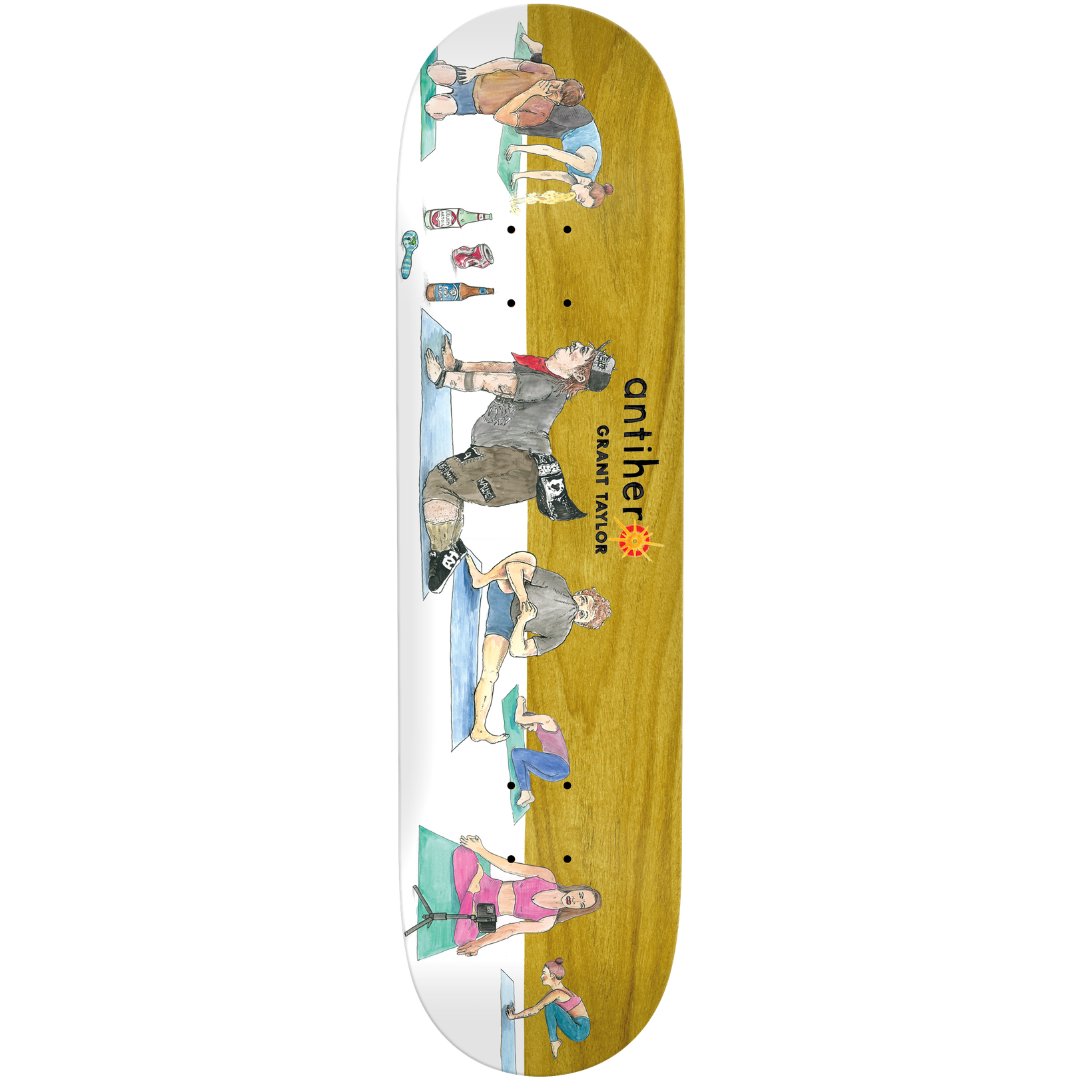 8.5" Anti-Hero Grant Taylor I Farted In Yoga Skateboard Deck - Assorted Stains