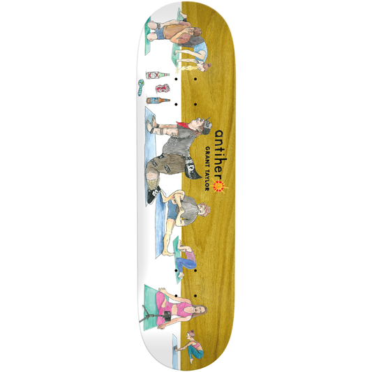 8.5" Anti-Hero Grant Taylor I Farted In Yoga Skateboard Deck - Assorted Stains