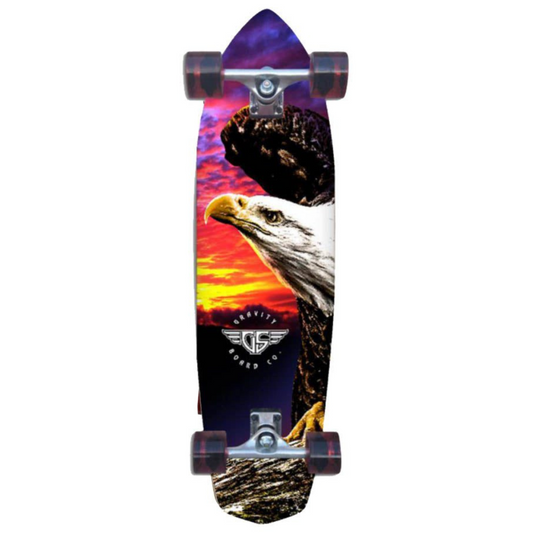 36" Gravity Skateboards Eagle Take Off Classic Cruiser Complete Longboard