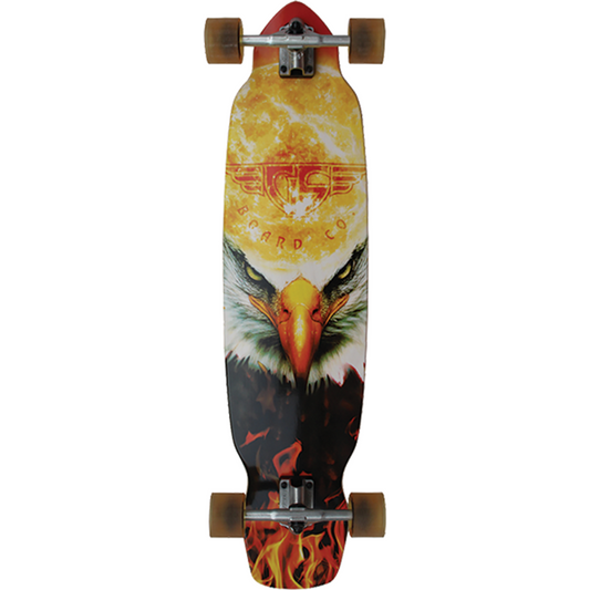 39" Gravity Carve Burning Eagle Complete Longboard Skateboard