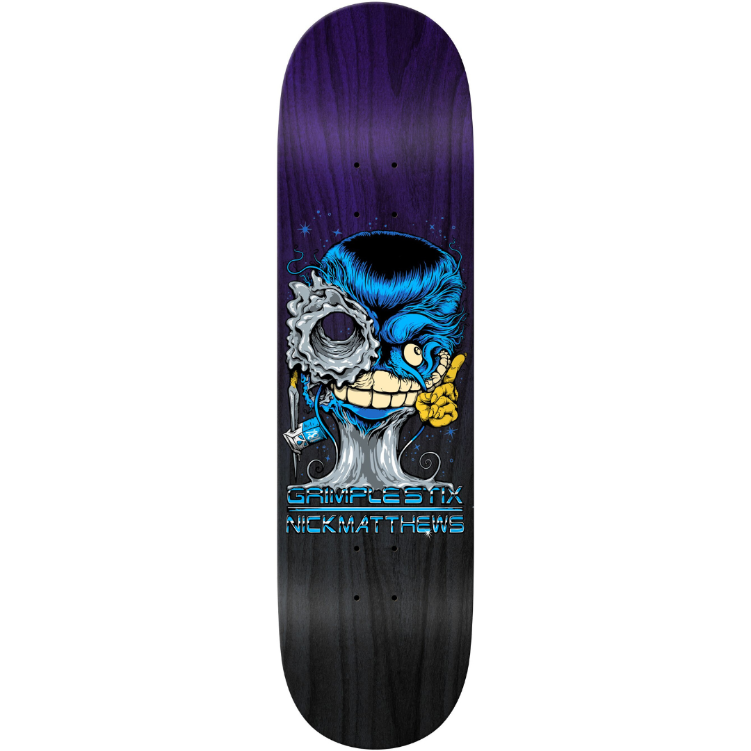 8.5" Anti-Hero Grimple Stix Nick Matthews The Grimplenator Skateboard Deck