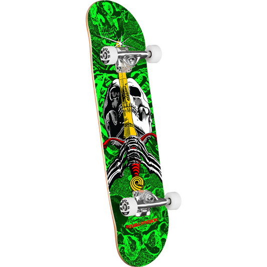 8.0" Powell Peralta Skull & Sword Birch Complete Skateboard - Green