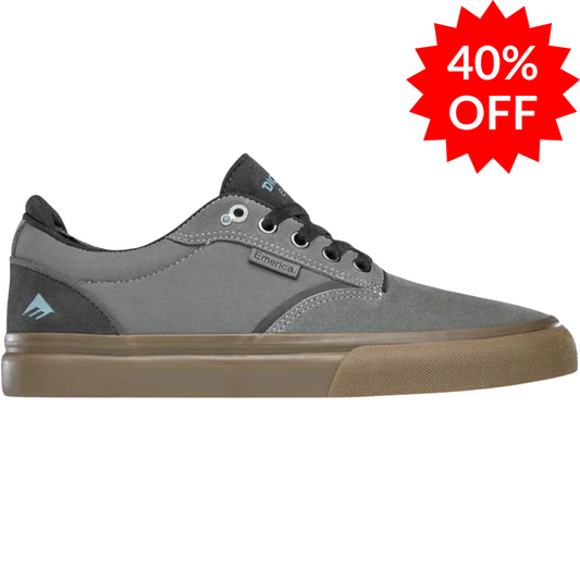 Emerica Dickson Grey / Gum / Blue Skate Shoe