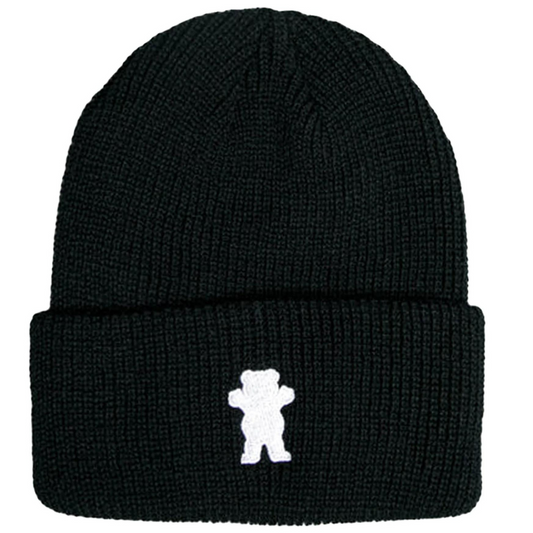 Grizzly Grip Embroidered Bear Beanie Black