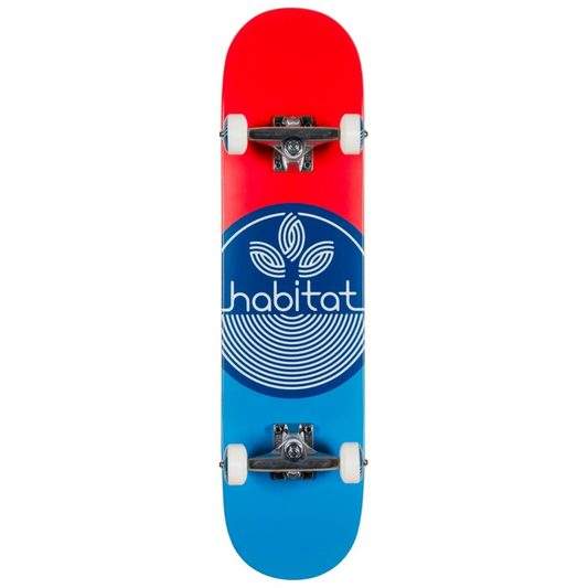 7.75" Habitat Leaf Dot Blue Complete Skateboard