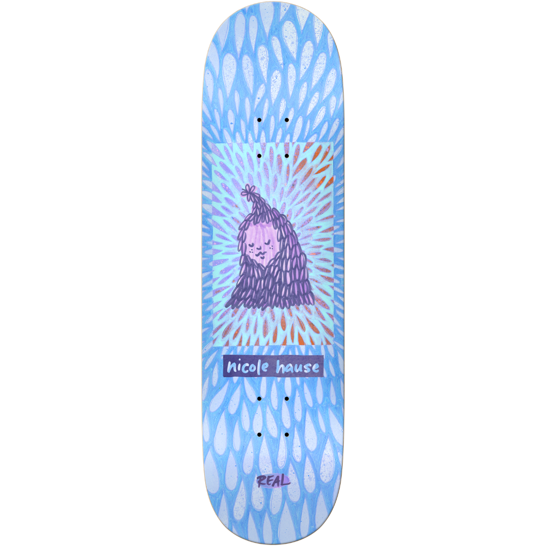 8.25" Real Nicole Hause Echoes Skateboard Deck - Art By Nora Vasconcellos