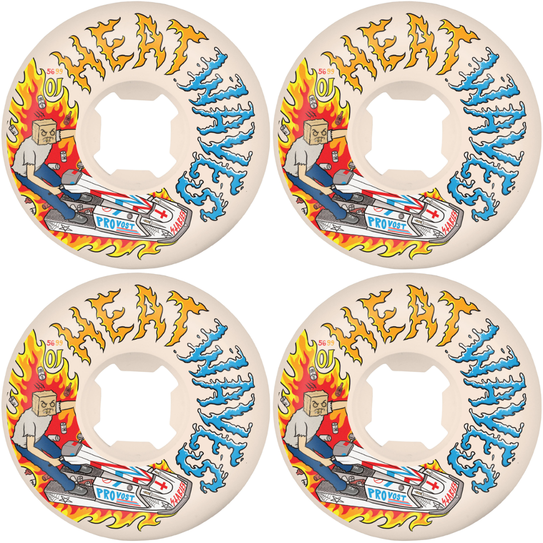 56mm OJ Collin Provost Elite White Full Combo OJ Wheels 99a