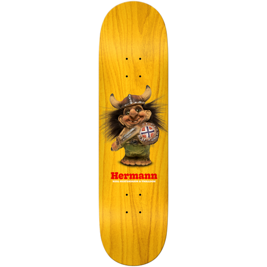 8.5" Real Hermann Stene Trolldom One-Off Skateboard Deck - Assorted Stains