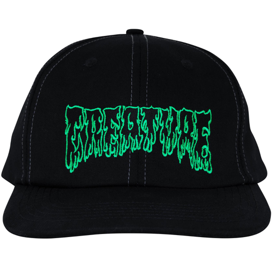 Creature Skateboards Hesher Flame Snapback Hat - Black
